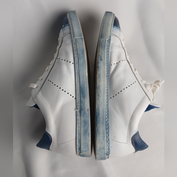 INTENSI Men Shoes Size 43 = 10-10.5 US White Leather Made In Italy - Picture 6 of 10